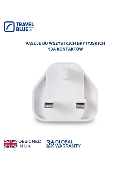 Travel blue ładowarka sieciowa 2 usb uk
