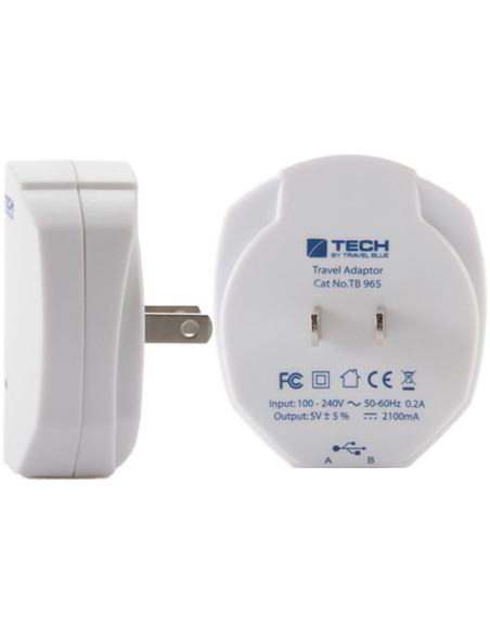 Travel blue ładowarka sieciowa 2 usb - usa
