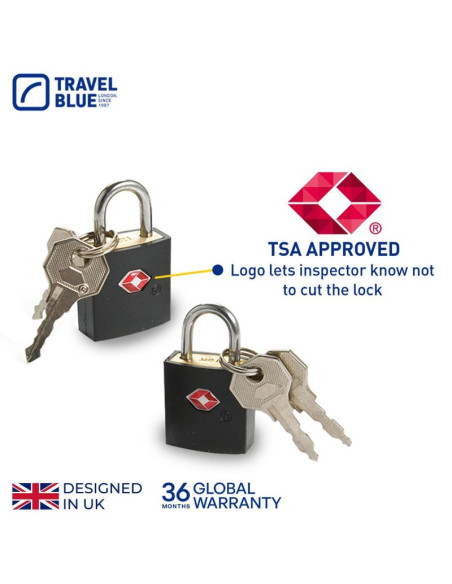 Travel blue kłódka bagazowa z tsa zestaw 2szt