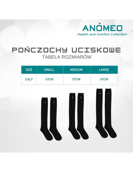 Skarpety kompresyjne rozmiar m anomeo
