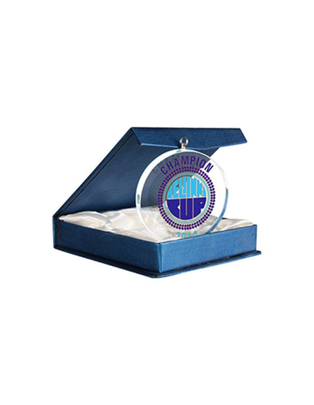 Medal szklany z etui i nadrukiem luxorjet