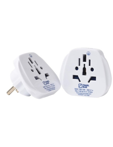 Travel blue przejściówka adapter uniwersalna świat -  shucko 2szt