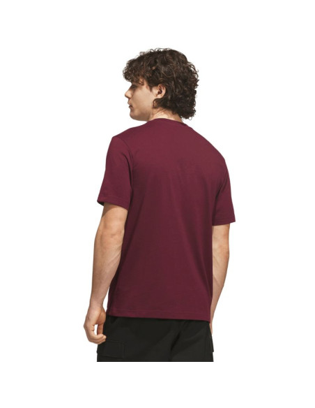 Koszulka męska adidas varsity tailsweep graphic bordowa ks2180