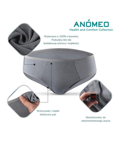Bielizna jednorazowa męska anomeo (bawełniana) xl - 6szt