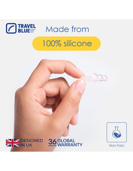 Travel blue zatyczki silikonowe do uszu