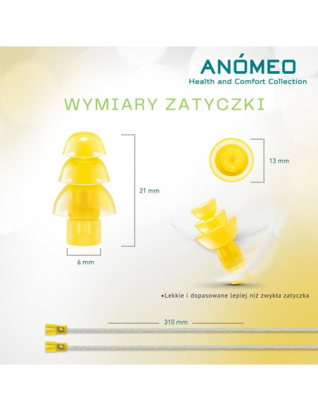 Zatyczki do uszu anomeo - professional