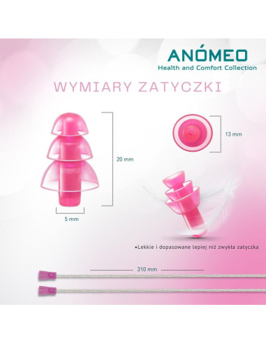 Zatyczki do uszu anomeo - muzyka