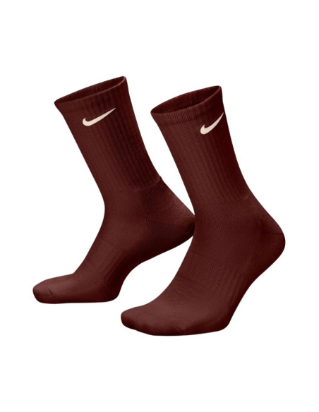 Skarpety nike everyday cushioned crew 3 pary brązowe, beżowe, różowe sx7664 915