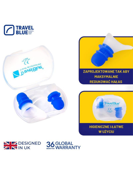 Travel blue zatyczki lotnicze do uszu redukcja cisnienia