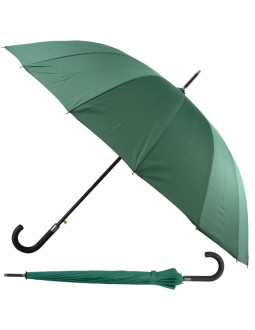 Parasol długi półautomatyczny 16 żeber zielony semi line