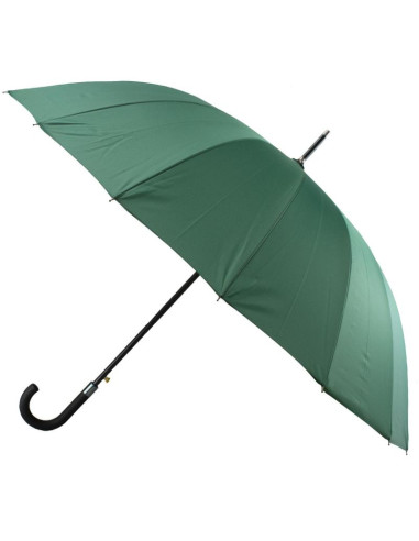 Parasol długi półautomatyczny 16 żeber zielony semi line