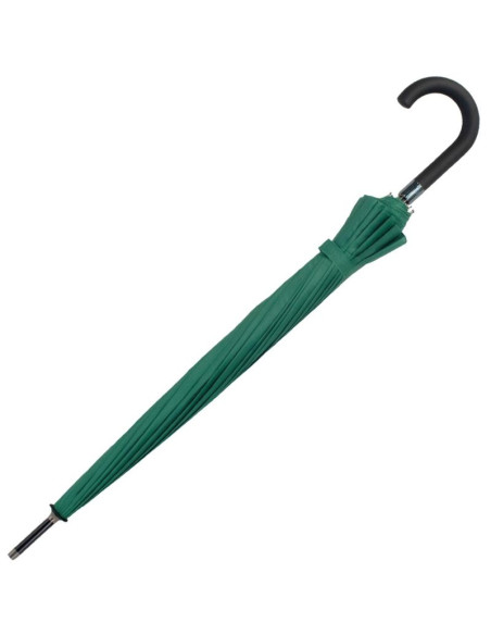 Parasol długi półautomatyczny 16 żeber zielony semi line