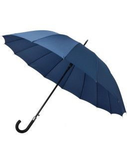 Parasol długi półautomatyczny 16 żeber granatowy semi line 2