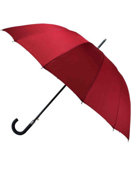 Parasol długi półautomatyczny 16 żeber czerwony semi line 2