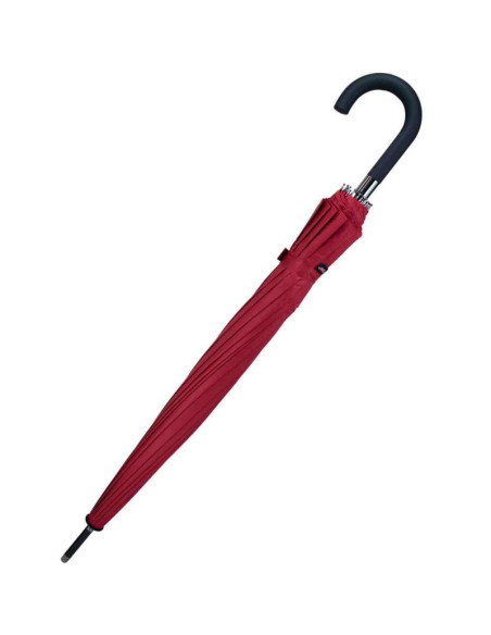 Parasol długi półautomatyczny 16 żeber czerwony semi line