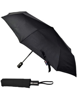 Parasol krótki automatyczny czarny semi line