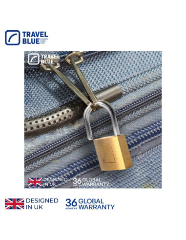 Travel blue kłódka bagazowa z kluczykiem zestaw 2szt