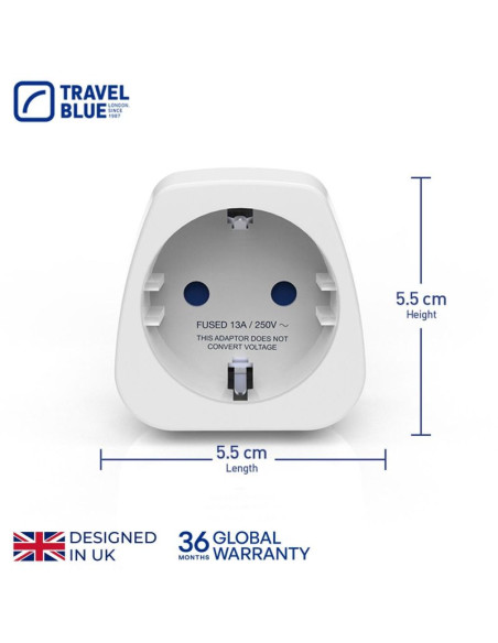Travel blue przejściówka adapter shucko -  austrialia nowa zelandia