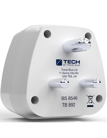 Travel blue przejściówka adapter shucko -  indie