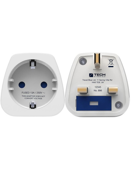 Travel blue przejściówka adapter shucko -  uk