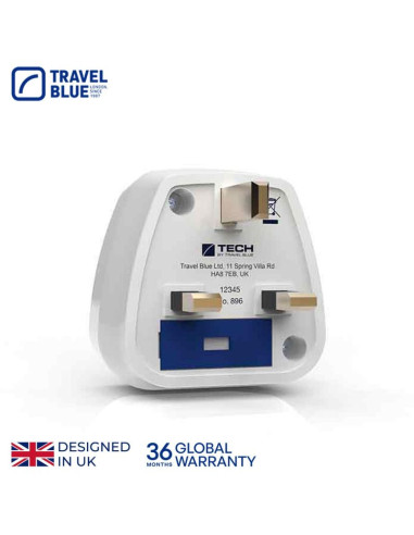 Travel blue przejściówka adapter shucko -  uk