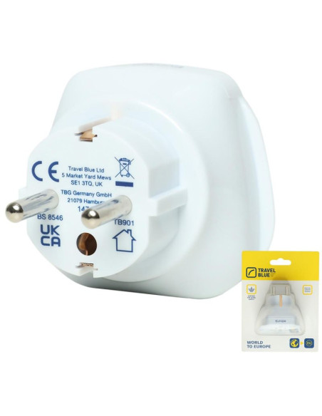 Travel blue przejściówka adapter uniwersalna świat -  shucko