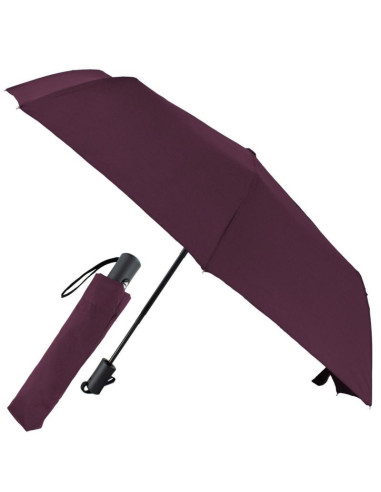 Parasol krótki automatyczny burgundowy semi line