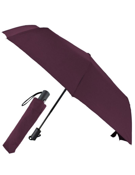 Parasol krótki automatyczny burgundowy semi line