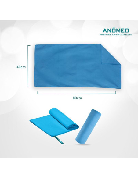Ręcznik quick gry 80x40cm anomeo