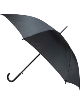 Parasol długi półautomatyczny z zawijaną rączką czarny semi line 2