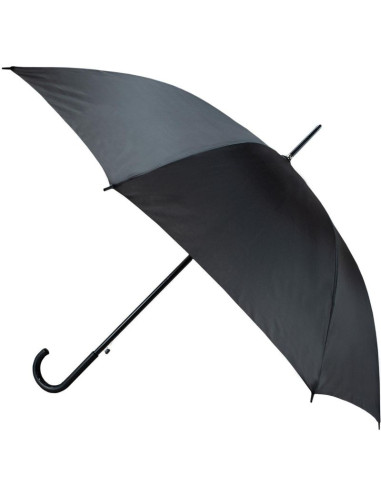 Parasol długi półautomatyczny z zawijaną rączką czarny semi line