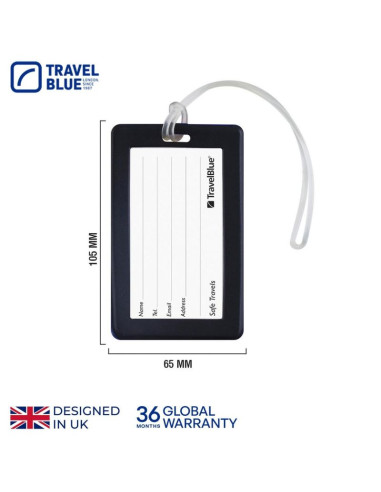 Travel blue identyfikator bagażowy fale