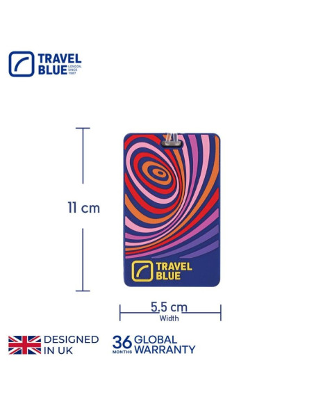 Travel blue identyfikator bagażowy fale