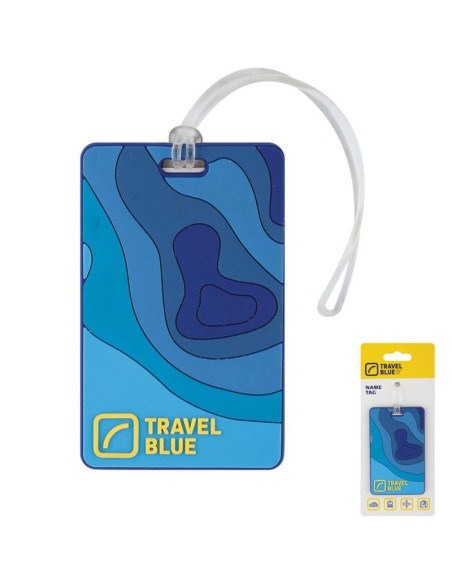 Travel blue identyfikator bagażowy mapy