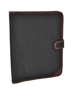 Organizer / portfolio brązowo-czarny semi line