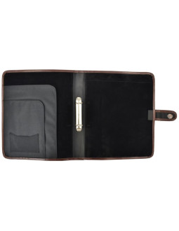 Organizer / portfolio brązowo-czarny semi line 2