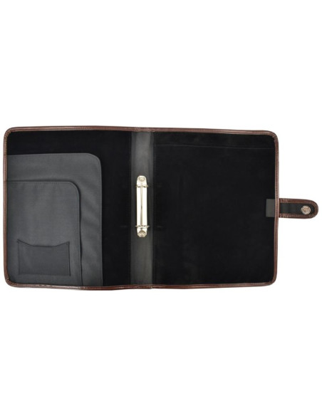 Organizer / portfolio brązowo-czarny semi line