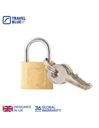 Kłódka bagazowa z kluczykiem travel blue