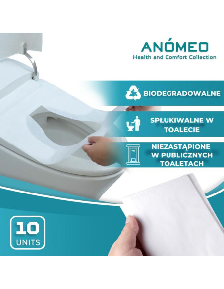 Higieniczna nakladka toaletowa 38x46cm (10szt.) anomeo