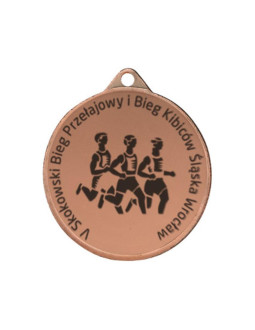 Medal stalowy grawerowany laserem- rmi