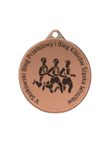 Medal stalowy grawerowany laserem- rmi