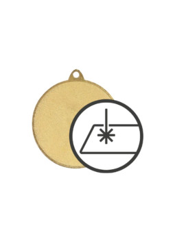Medal metalowy z grawerowaniem na laminacie