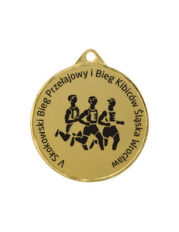 Medal stalowy grawerowany laserem- rmi