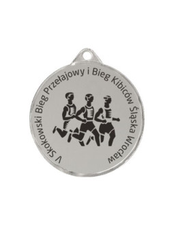 Medal stalowy grawerowany laserem- rmi