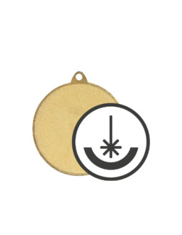 Medal stalowy grawerowany laserem- rmi