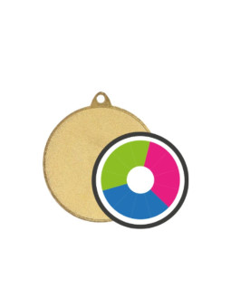 Medal metalowy z nadrukiem kolorowym luxorjet