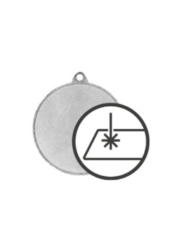 Medal metalowy z grawerowaniem na laminacie