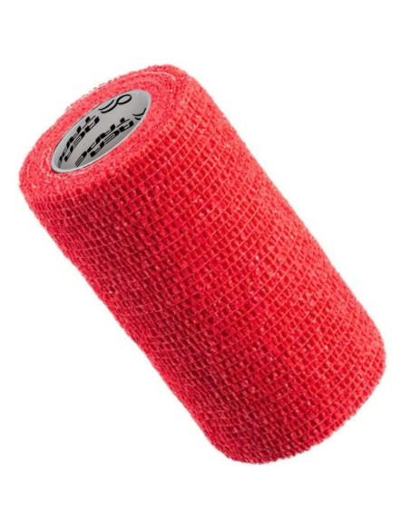 Rea tape bandaż elastyczny cohesive band samoprzylepny 4,5m 7,5cm czerwony