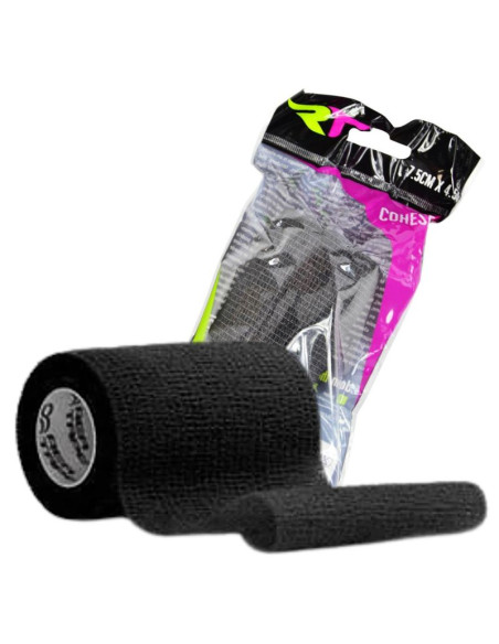 Rea tape bandaż elastyczny cohesive band samoprzylepny 4,5m 7,5cm czarny