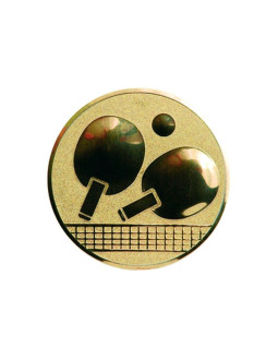 Wklejka aluminiowa złota - tenis stołowy